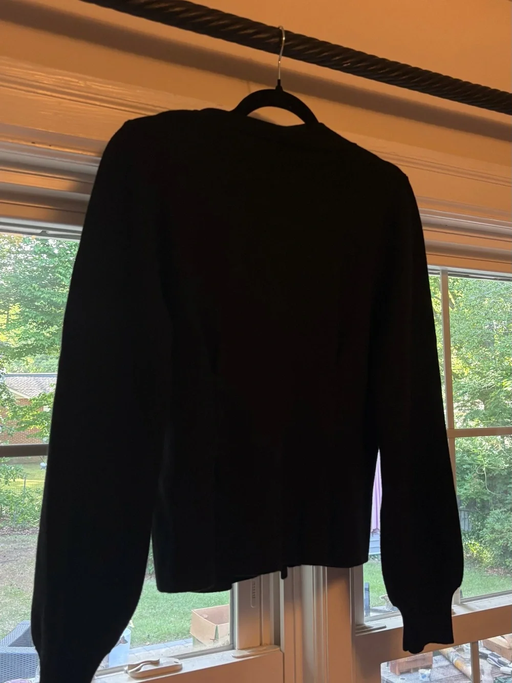 Meshki Statement Button Cardigan with Functional Buttons - Picture 3 of 5